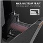 VEVOR Coffre-Fort de Pistolet en Acier Coffre-Fort Biométrique pour 1 Pistolet 3 Moyens de Déverrouillage par Empreintes Digital
