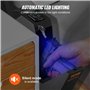 VEVOR Coffre-Fort de Pistolet en Acier Coffre-Fort Biométrique pour 1 Pistolet 3 Moyens de Déverrouillage par Empreintes Digital
