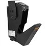 VEVOR Coffre-Fort de Pistolet en Acier Coffre-Fort Biométrique pour 1 Pistolet 3 Moyens de Déverrouillage par Empreintes Digital