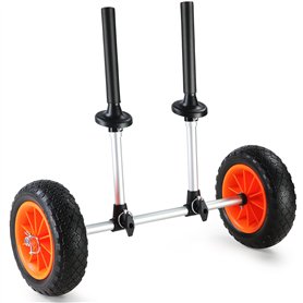 VEVOR 127 kg Chariot Canoë Largeur Réglable 110-455 mm Roues Pleines 25