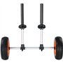 VEVOR 127 kg Chariot Canoë Largeur Réglable 110-455 mm Roues Pleines 25,4 cm Polyuréthane Amovibles Trous de Drainage pour Trans