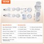 VEVOR Tire-lait Électrique Mains Libres 4 Modes Tire-laits Portable Rechargeable 12 Niveaux Aspiration 300 mmHg Insert de Brides