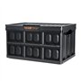 VEVOR Caisse de Rangement Plastique Pliable avec Couvercles 3PCS Bac de Rangement Empilable Capacité d'Une Boîte 45 L avec Poign