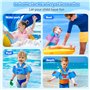 MoKo Gilet de Natation pour Enfants 20-50 lbs, Équipement de Natation de Dessin Animé avec Design en Forme de Y, Ceintures de Sé