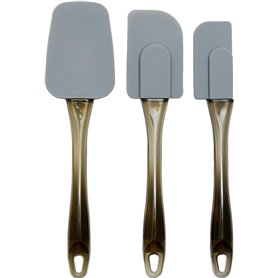 Amazon Basics Lot de 3 spatules en silicone