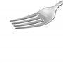 Amazon Basics Lot de 12 Fourchettes dîner en Acier Inoxydable avec Contours festonnés