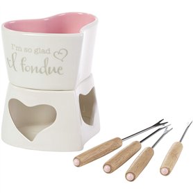 Precious Moments 192408 Service à fondue 5 pièces en bois Multicolore