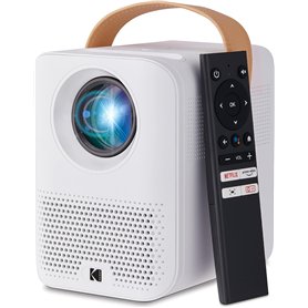 KODAK Projecteur Intelligent FLIK HD9 | Mini Film Portable intérieur et extérieur Blanc avec Applications de Streaming Android T