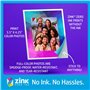 HP Sprocket Photobooth Imprimante Photo instantanée 3x4” (Blanc) – 250+ Cadres, Impression sur Papier Zink, Wi-FI, Anneau LED, é