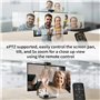 j5create Webcam 4K Ultra HD avec 5X Zoom, Protection de la Vie privée, amélioration de la lumière, Double Microphone Haute fidél
