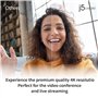 j5create Webcam 4K Ultra HD avec 5X Zoom, Protection de la Vie privée, amélioration de la lumière, Double Microphone Haute fidél