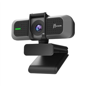 j5create Webcam Grand Angle 4K avec Microphone pour la vidéoconférence