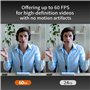 j5create Webcam Grand Angle 4K avec Microphone pour la vidéoconférence, la Diffusion en continu, l'enregistrement en Ligne, Comp