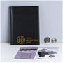 CS4312BK Porte-monnaie en carton 120 pochettes pour pièces de monnaie 5,1 x 5,1 cm