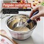 Chef Pomodoro Fouet de Cuisine en Acier Inoxydable (Lot de 3) Ustensiles pour Remuer Mélanger la Pâte Monter des Blancs en neige