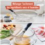 Chef Pomodoro Fouet de Cuisine en Acier Inoxydable (Lot de 3) Ustensiles pour Remuer Mélanger la Pâte Monter des Blancs en neige