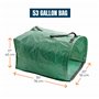 MEKKAPRO Sacs de Jardin - Lot de 2 - Sac à Feuilles Pelouse Déchets Verts Durable avec Poignées Renforcées Robuste - Poubelle po