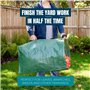 MEKKAPRO Sacs de Jardin - Lot de 2 - Sac à Feuilles Pelouse Déchets Verts Durable avec Poignées Renforcées Robuste - Poubelle po