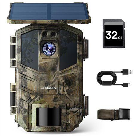 iZEEKER Caméra de Chasse Solaire