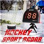 NetPlayz Cadeaux radar de hockey - Aides à l'entraînement - Armes de vitesse, pistolets radar mains libres | Hockey sur glace su