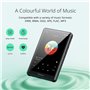 YOTON Lecteur MP3 Bluetooth 5.2 de 80 Go, Écran Tactile de 4",Baladeur Musique MP3 pour Enfants, Son HiFi, Lecture Vidéo HD 1080