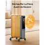 Dreo Radiateur à huile économique 2000W, Chauffage électrique mobile avec Télécommande, 3 Niveaux de Chaleur, 4 Modes, Minuterie