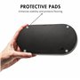 Yew Design Distributeur de savon rond noir mat pour salle de bain et cuisine