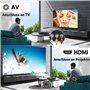 Mini lecteur DVD portable pour téléviseur, lecteur DVD HDMI avec câble HDMI/RCA inclus, lecteur DVD HD 1080p pour TV, toutes les