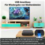 Mini lecteur DVD portable pour téléviseur, lecteur DVD HDMI avec câble HDMI/RCA inclus, lecteur DVD HD 1080p pour TV, toutes les