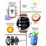 TOOBUR Montre Connectée Homme Femme Lunette Métal avec Podomètre, Smartwatch 100 Sports, Répondre Passer Appel et Cardiofrequenc