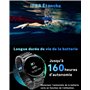 TOOBUR Montre Connectée Homme Lunette Métal avec Podomètre, Smartwatch 100 Sports, Répondre Passer Appel et Cardiofrequencemetre