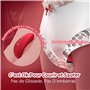Sex Toýs Femme Langue Oeuf Vibrant Femme à Distance, Vibromasseurs Flirter Sextoyse Femme Clitoridienne, 10 Modes Lécher Invisib