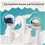 Euhomy sorbetiere turbine a glace, Machine a glace avec compresseur, Machines à glace et sorbetières auto-réfrigérant de 1L，100W