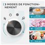 Euhomy sorbetiere turbine a glace, Machine a glace avec compresseur, Machines à glace et sorbetières auto-réfrigérant de 1L，100W