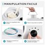 Euhomy sorbetiere turbine a glace, Machine a glace avec compresseur, Machines à glace et sorbetières auto-réfrigérant de 1L，100W