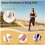 GlasFlength Coussinet Talon Chaussure, 6 Pairs Auto-Adhésif Protege Semelle Talon Chaussure Trop Grande Talon de Sport Antidérap