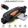 GlasFlength Ceinture de Voyage avec RFID Blocage, Sac Banane pour Femmes et Hommes Imperméable Secrète Sacoche Banane Ajustable 