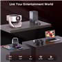 [App Intégrée] Projecteur, Auto Keystone/Focus Électrique, WiFi BT Vidéoprojecteur Native 1080P 4K Supporté, 270°Rotation Zoom 5