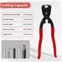 HOUSERAN Pince Coupe-Boulon, 20cm, Pince Coupante Électricien, Pince Coupante de Précision, Coupe-Câble Robust en Acier CRV pour