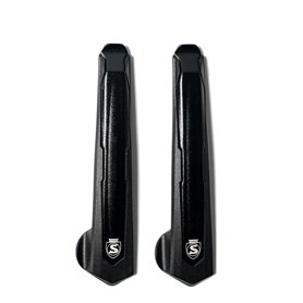 SILCA Démonte-pneus Premio | Ensemble de deux | Levier minimaliste en aluminium forgé avec protection de jante en nylon non marq
