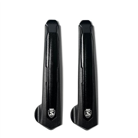 SILCA Démonte-pneus Premio | Ensemble de deux | Levier minimaliste en aluminium forgé avec protection de jante en nylon non marq