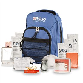 Blue Coolers Blue Seventy-Two | Kit de survie d'urgence 72 heures pour 1 personne | Kit de survie pour feux de forêt