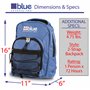 Blue Coolers Blue Seventy-Two | Kit de survie d'urgence 72 heures pour 1 personne | Kit de survie pour feux de forêt, tremblemen