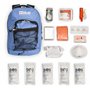 Blue Coolers Blue Seventy-Two | Kit de survie d'urgence 72 heures pour 1 personne | Kit de survie pour feux de forêt, tremblemen