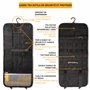 Odinsberg Sac à Outils Moto Enroulable - Outils NON inclus - Sacoche avec 56 élastiques, poche, système MOLLE et double fermetur