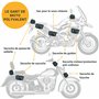 Odinsberg Sacoche Guidon Moto Sacoche Guidon Velo 3L Imperméable Sac Moto à Utiliser comme Panier Velo Avant Sacoche A Outils Sa
