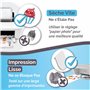 Papier autocollant en vinyle imprimable de qualité supérieure - 32 feuilles - A4 brillant - Imperméable - Papier autocollant en 