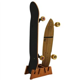 Support de Sol pour Skateboard pour Deux Planches | Présentoir de Sol en Bambou de qualité supérieure par COR Surf