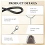GlasFlength Cordon Collier 6 Pièces, 1.5mm Ciré Cordon de Collier avec Fermoir Corde en Cuir 45cm avec Chaîne d'Extension et 60c