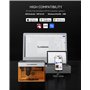 Atomstack P1 Mini Graveur Laser, 5W Découpe Laser à Diode Portable Bureau laser Graveur, Moteur Double CoreXY, App Atomstack Gra